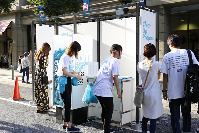 FNO神戸に来場された多くのお客様が「Clean Up Project!」にも興味を示され、活動にご協力いただきました。