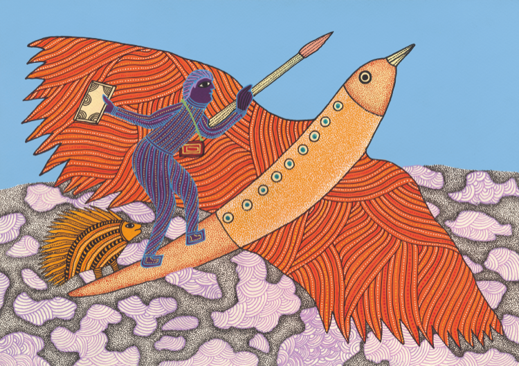 バッジュ・シャーム『MORIBITO』原画 2