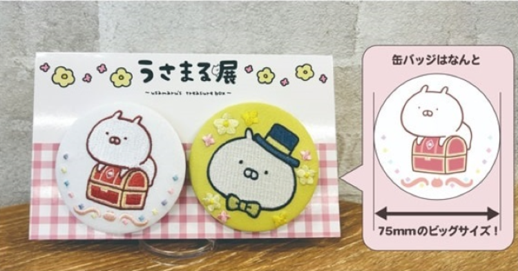 刺繍缶バッジ2個セット